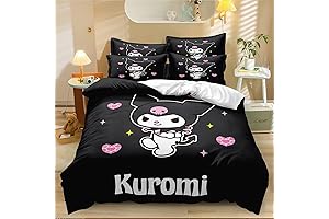 Kuromi Bedding Set: Sweet Dreams with the Sanrio Star