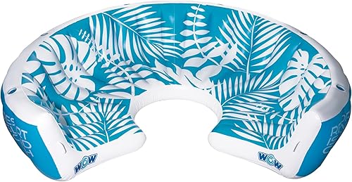 WOW Sports Isla inflable para descansar de 6 a 8 personas