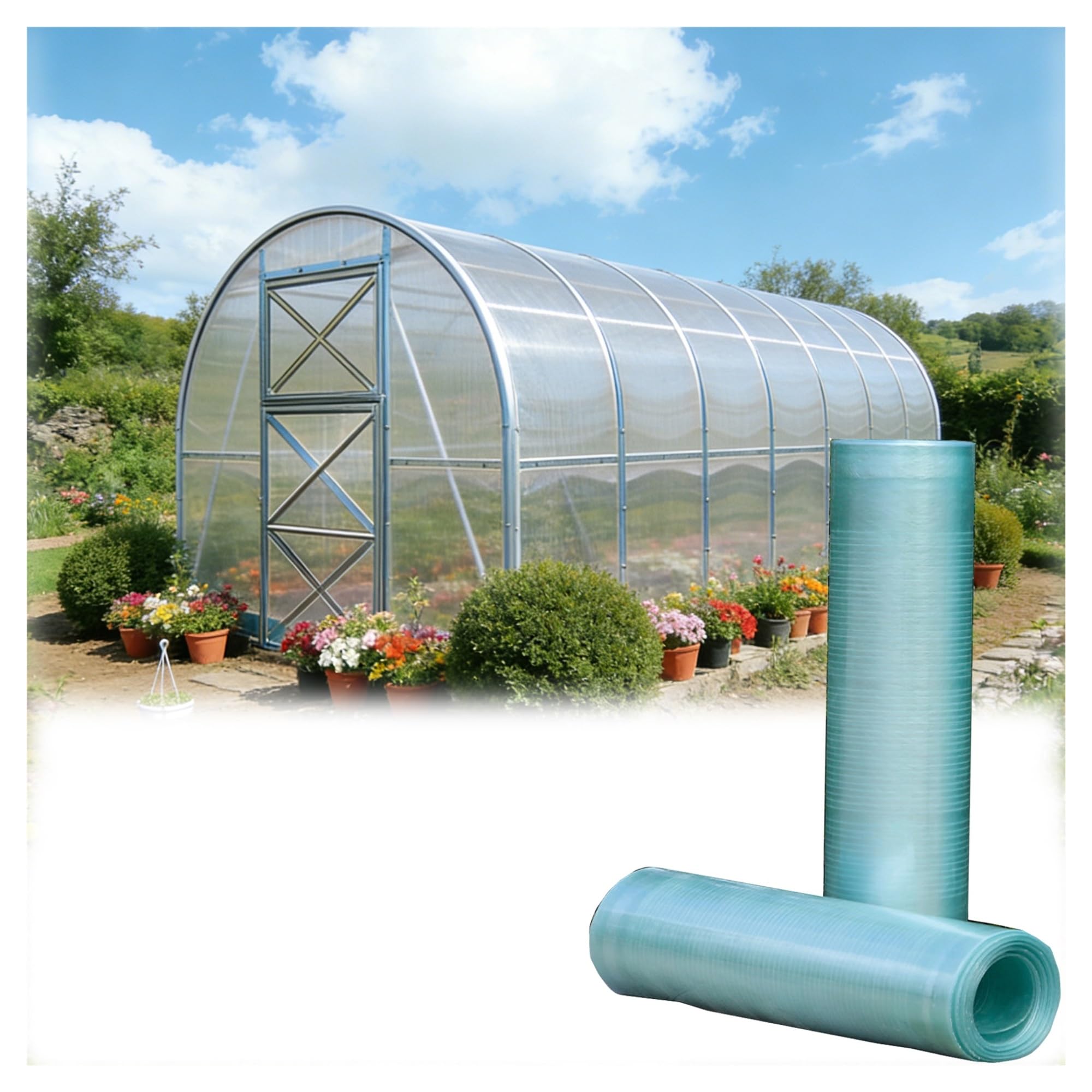 Toiture de serre en polycarbonate acrylique pour protéger vos plantes et cultures tout l'hiver