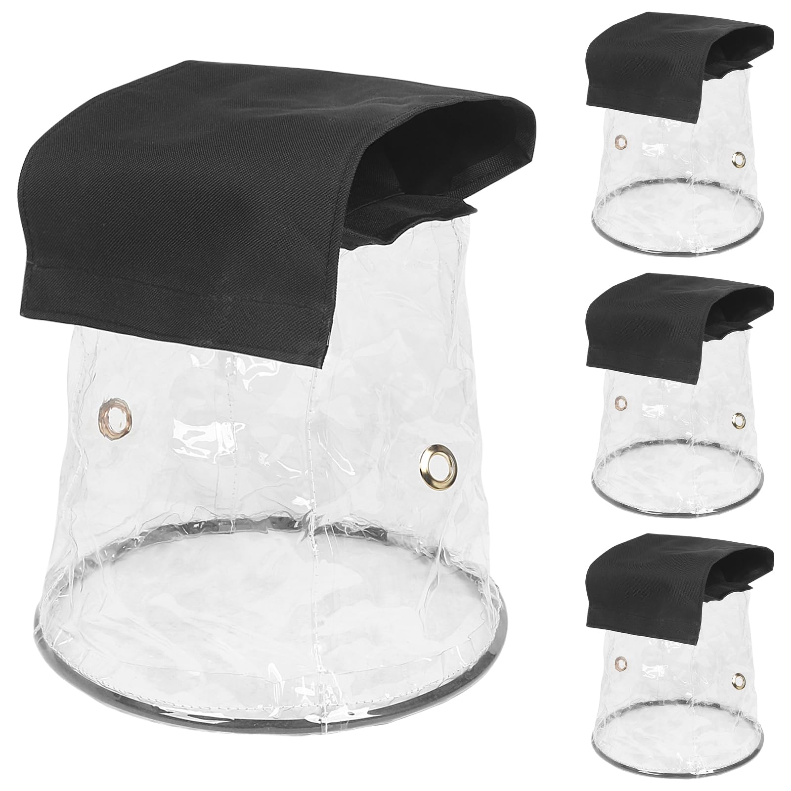 Copertura antipioggia per luci par a LED, protezione dalle intemperie per l'illuminazione del palco, mini luci LED sospese, accessori antipioggia e antipolvere, confezione da 4, trasparente