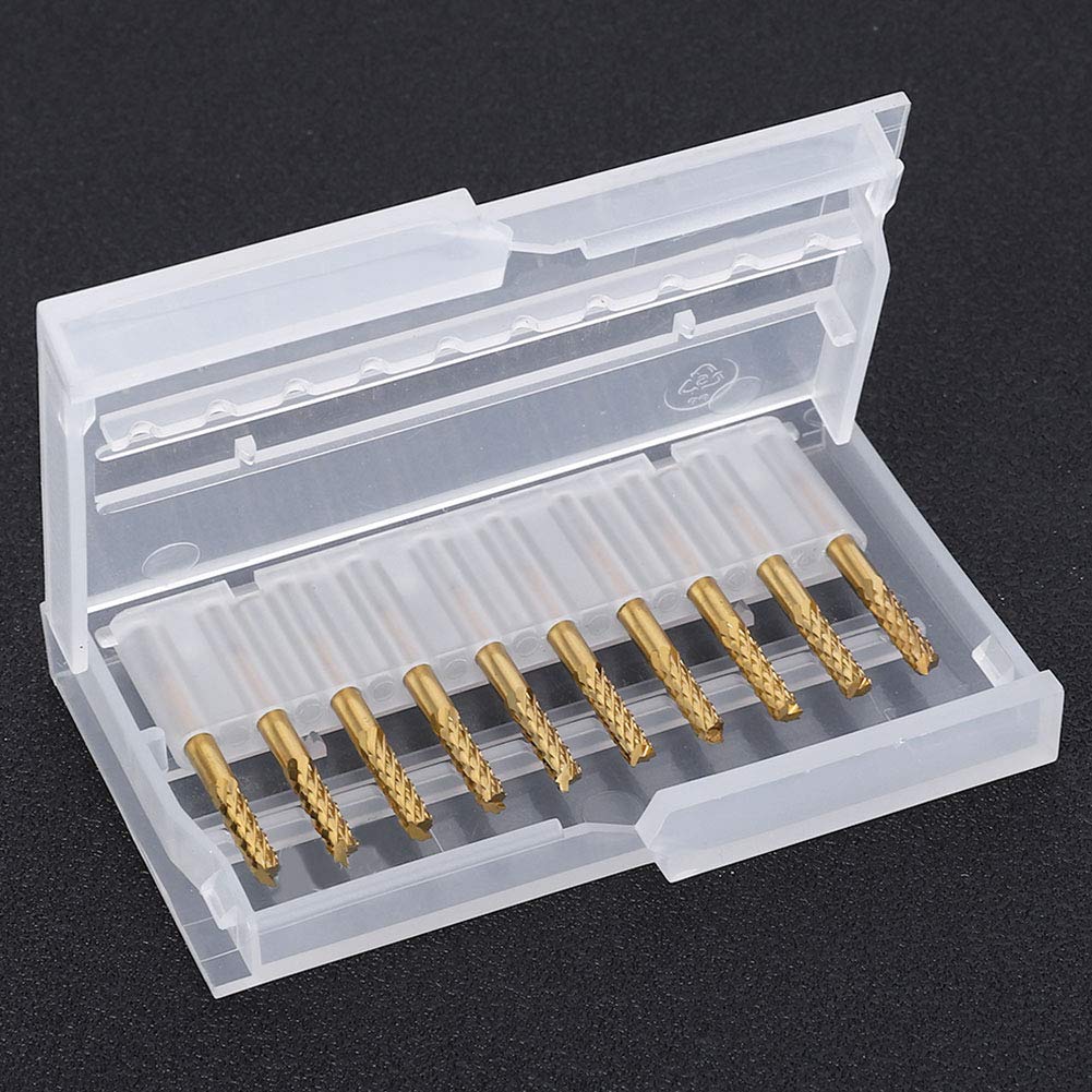 10 stücke 3,175mm Hartmetallfräser Schaftfräser 1/8"schaft Titan Beschichtete CNC PCB Gravur Cutter Bit