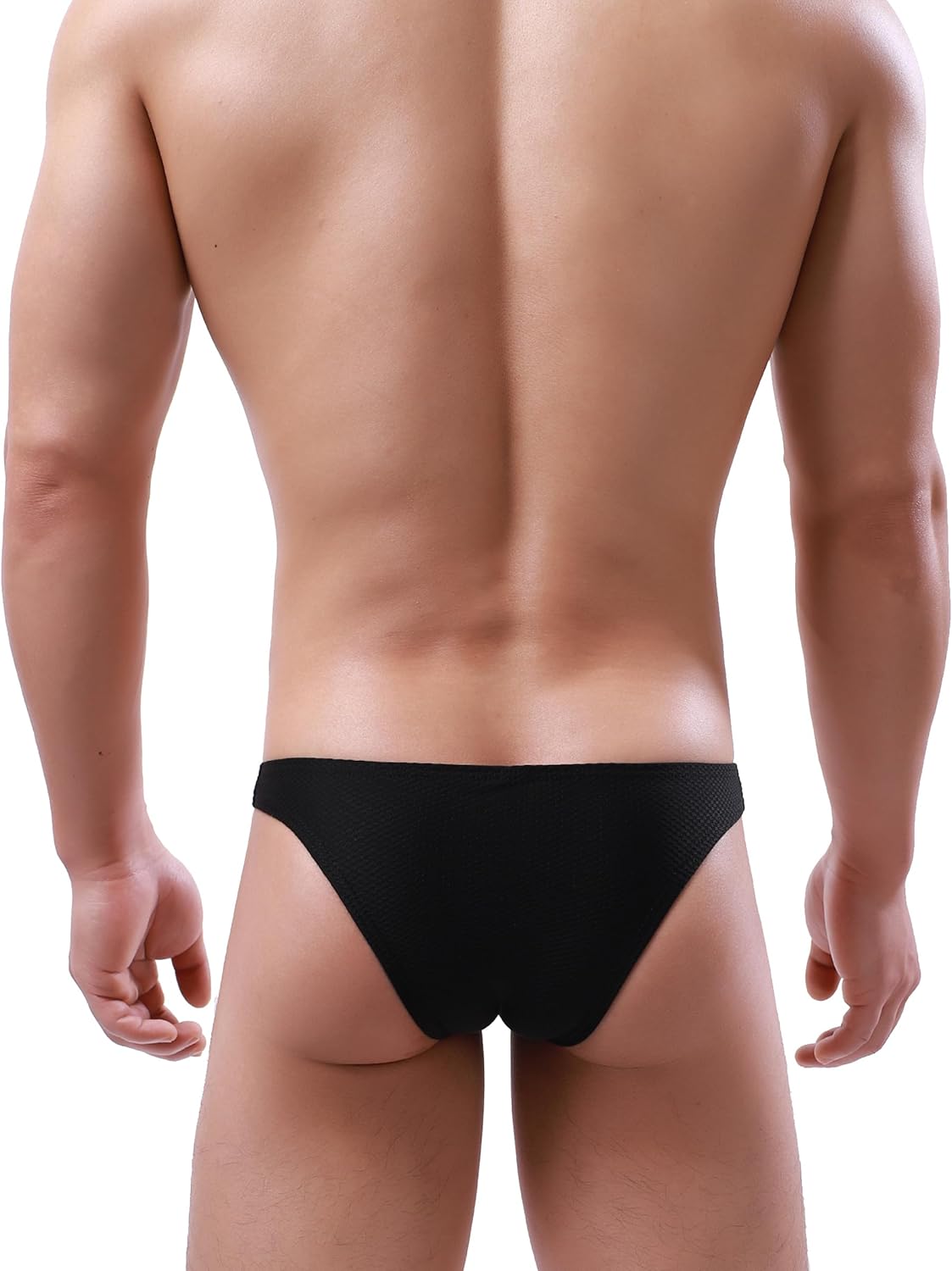 iKingsky Men's Sexy Cheeky Pouch Briefs Bugle Bikini Underwear Low Rise Half Back Under Panties for Men - Image 5