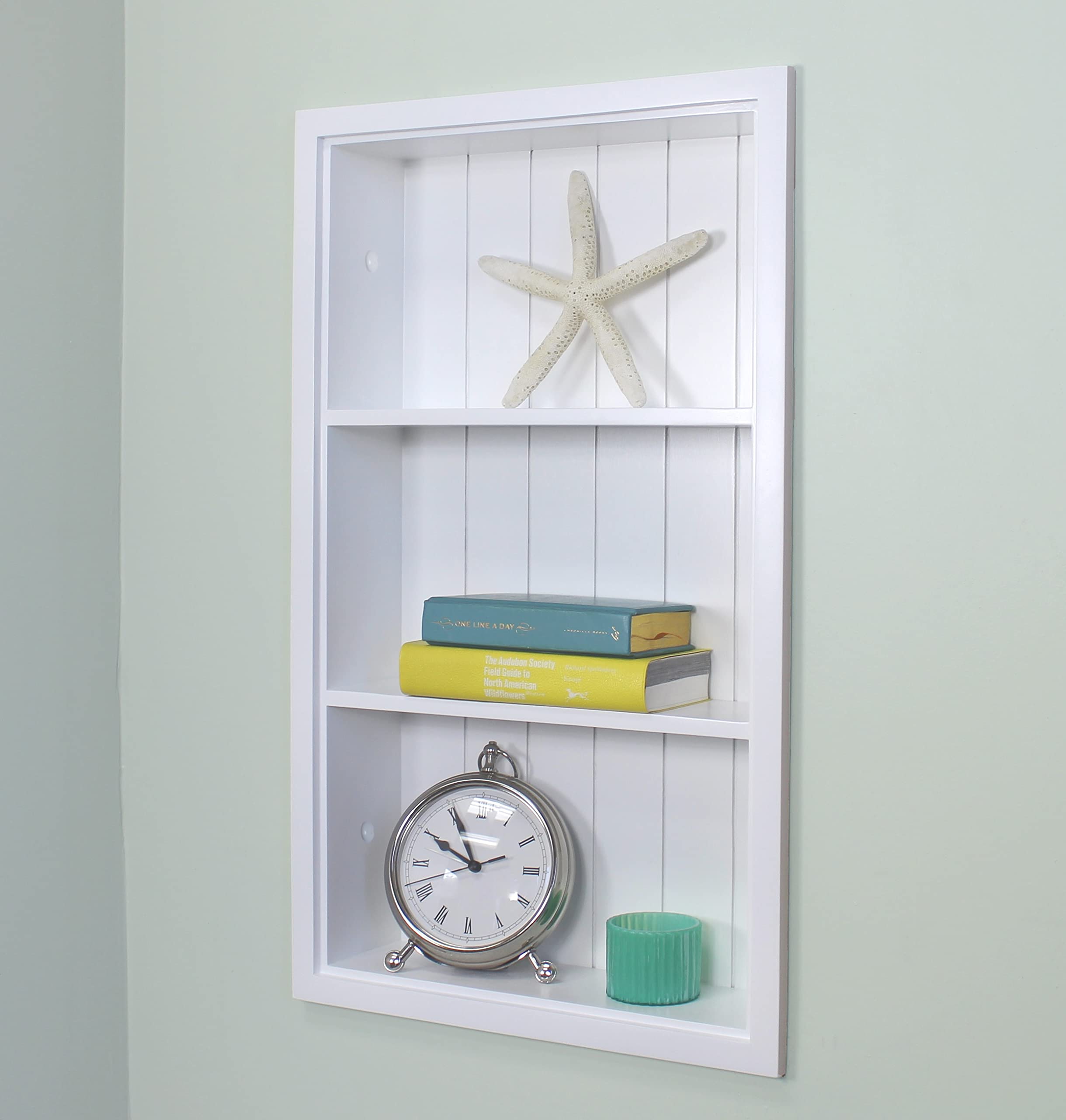 14x24 Recessed White Sloane Wall Niche