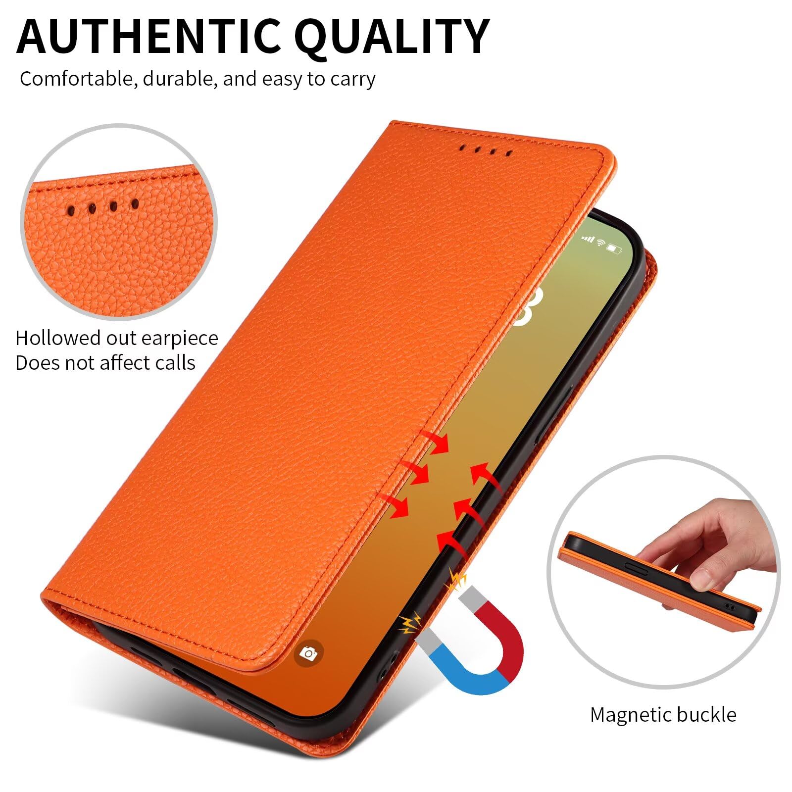 Cover per Xiaomi 14 Pro, Custodia Portafoglio in Pelle Cover