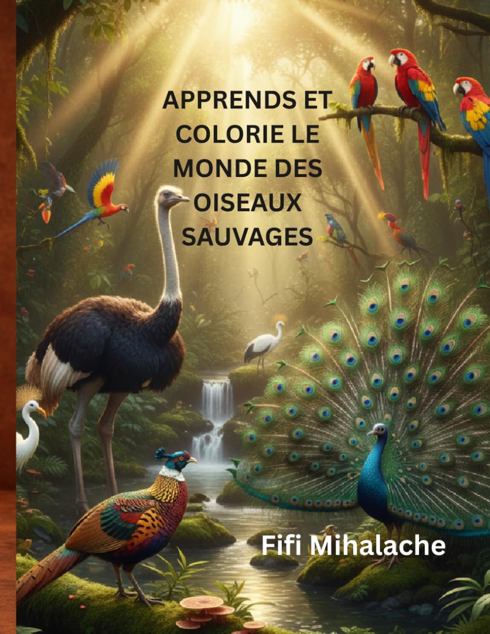 APPRENDS ET COLORIE LE MONDE DES OISEAUX SAUVAGES: pour les enfants âgés de 4 à 10 ans