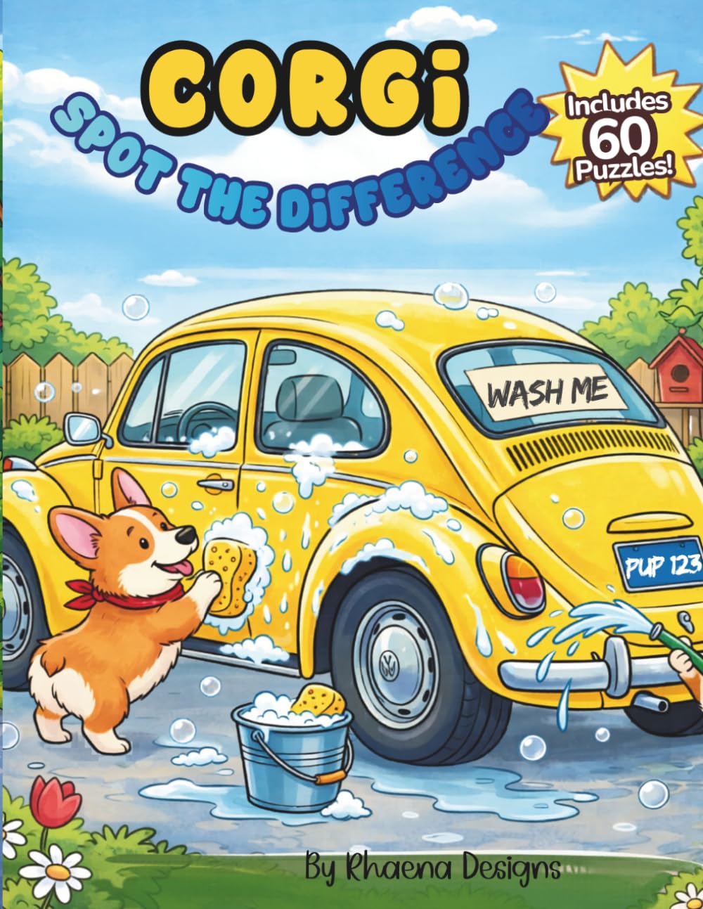 Corgi Spot the Difference: 60 Cute Dog Puzzles to Build Focus, Observation Skills & Screen-Free Fun