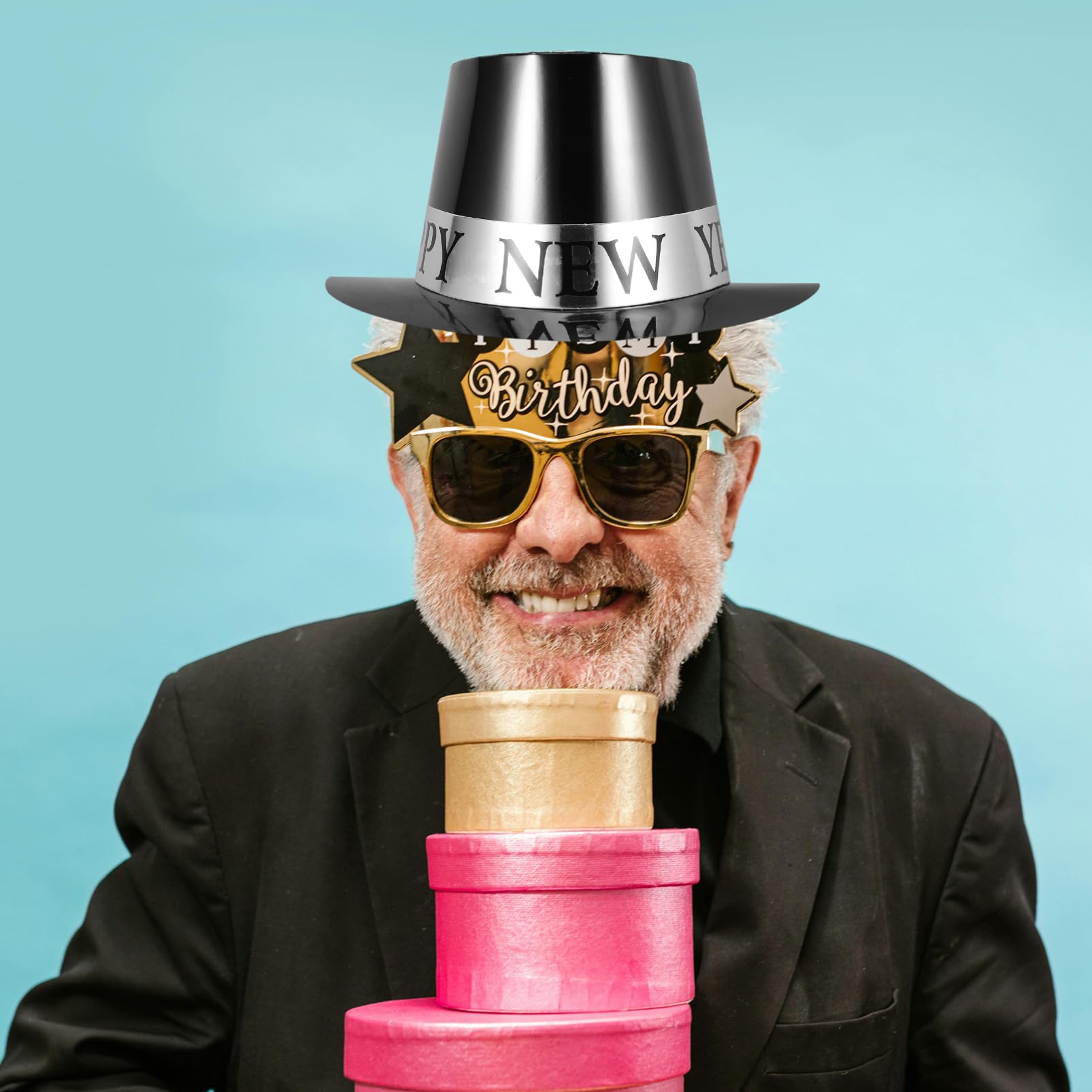 6 Sombreros De Copa De Fiesta De Año Sombreros De Papel Para Nochevieja Decoraciones De Año