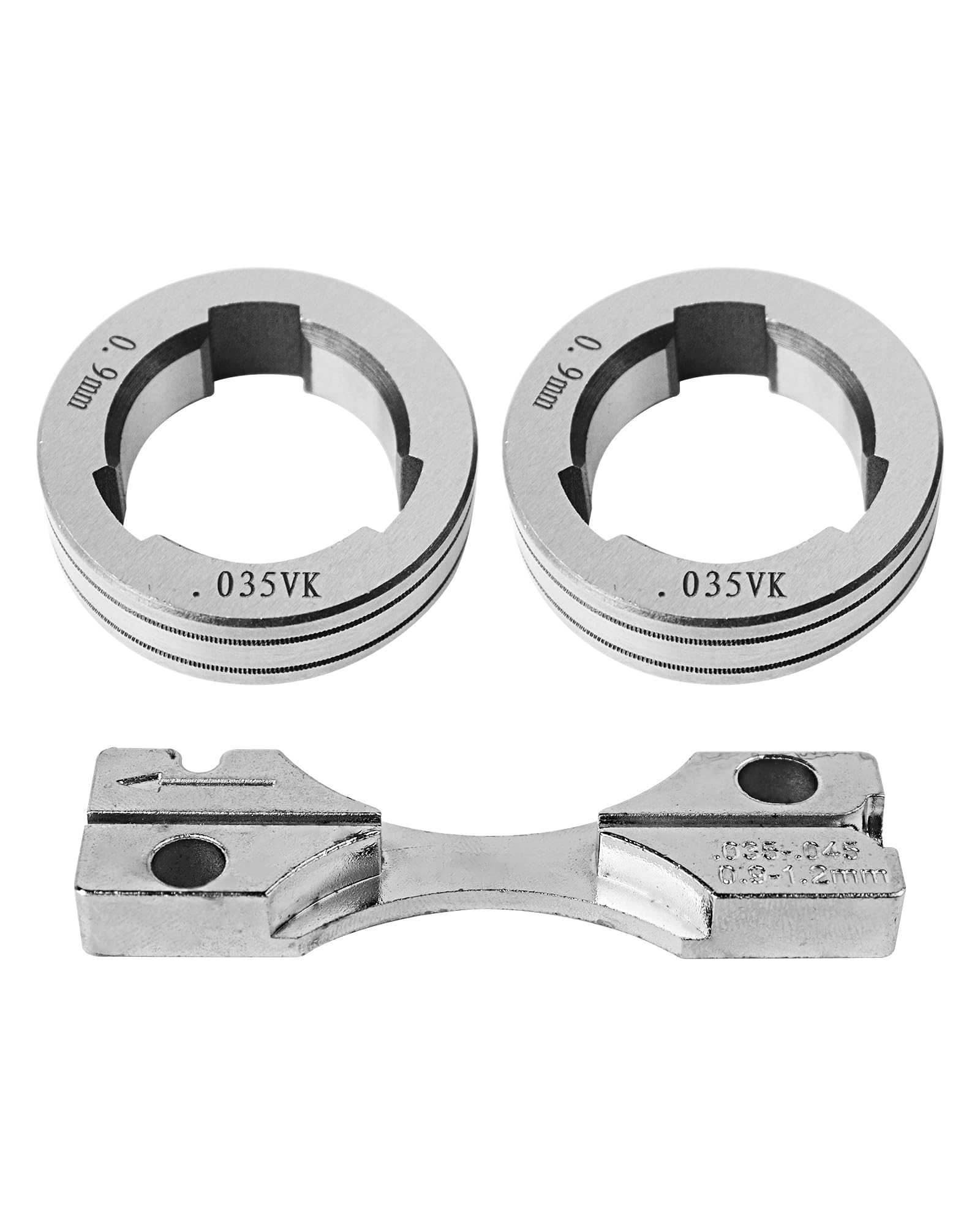 Drive Roll Kit 035" Replaces for KP1696-035C, Fits for Flux Cored, Compatible with Lincoln Power MIG 216, 255XT, 350MP, LN-15, Power feed 25M, LF-72,