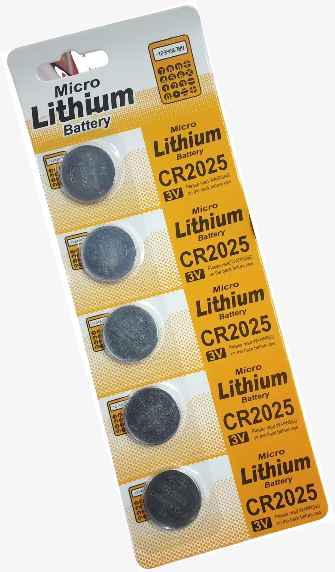 Buy TONSY CR2025 3V Lithium Coin Battery, 5 pcs, 2025 Coin Button Cell ...
