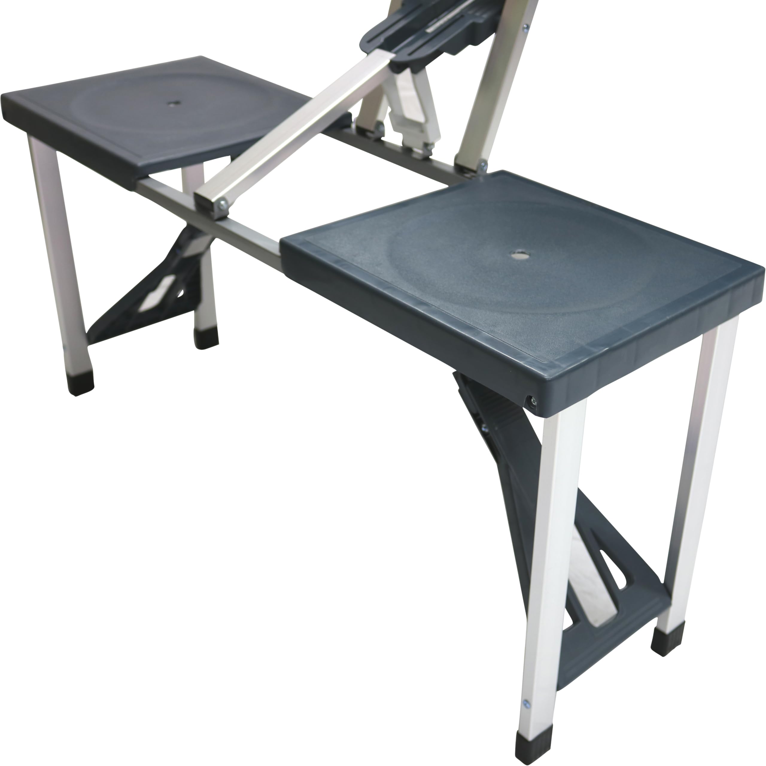 Cao Tavolo da picnic con valigia da campeggio, Blu (Grigio), 85 x 65 x 67 cm