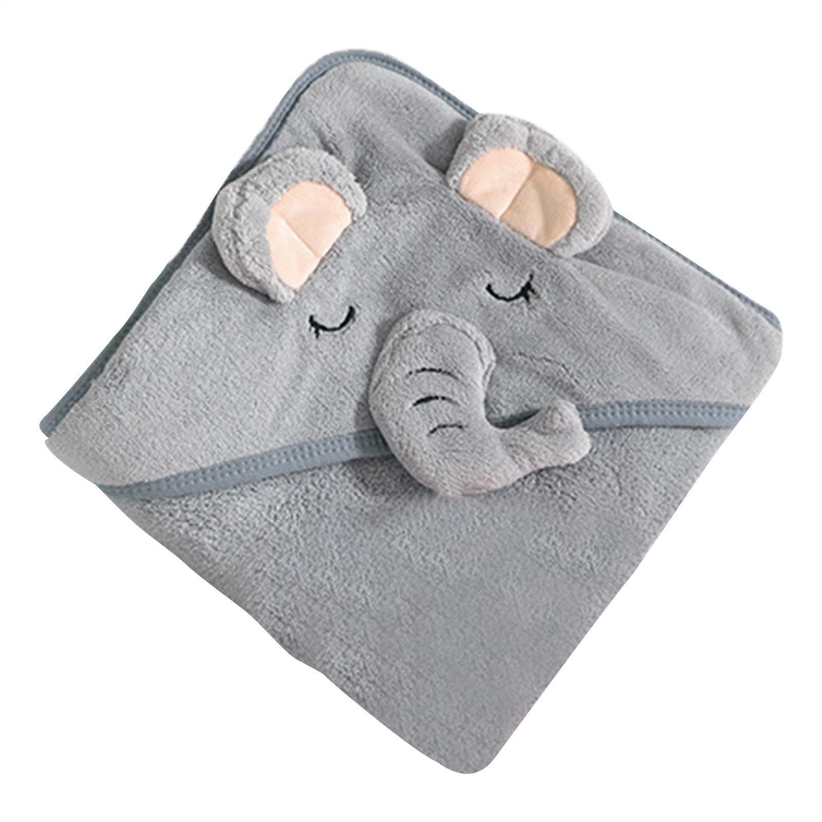 Hooded Towels Cute Ultra Soft Hooded Bath Towels Bath Blankets Hooded Flexible Multifunctional Swaddle Bath Towels
