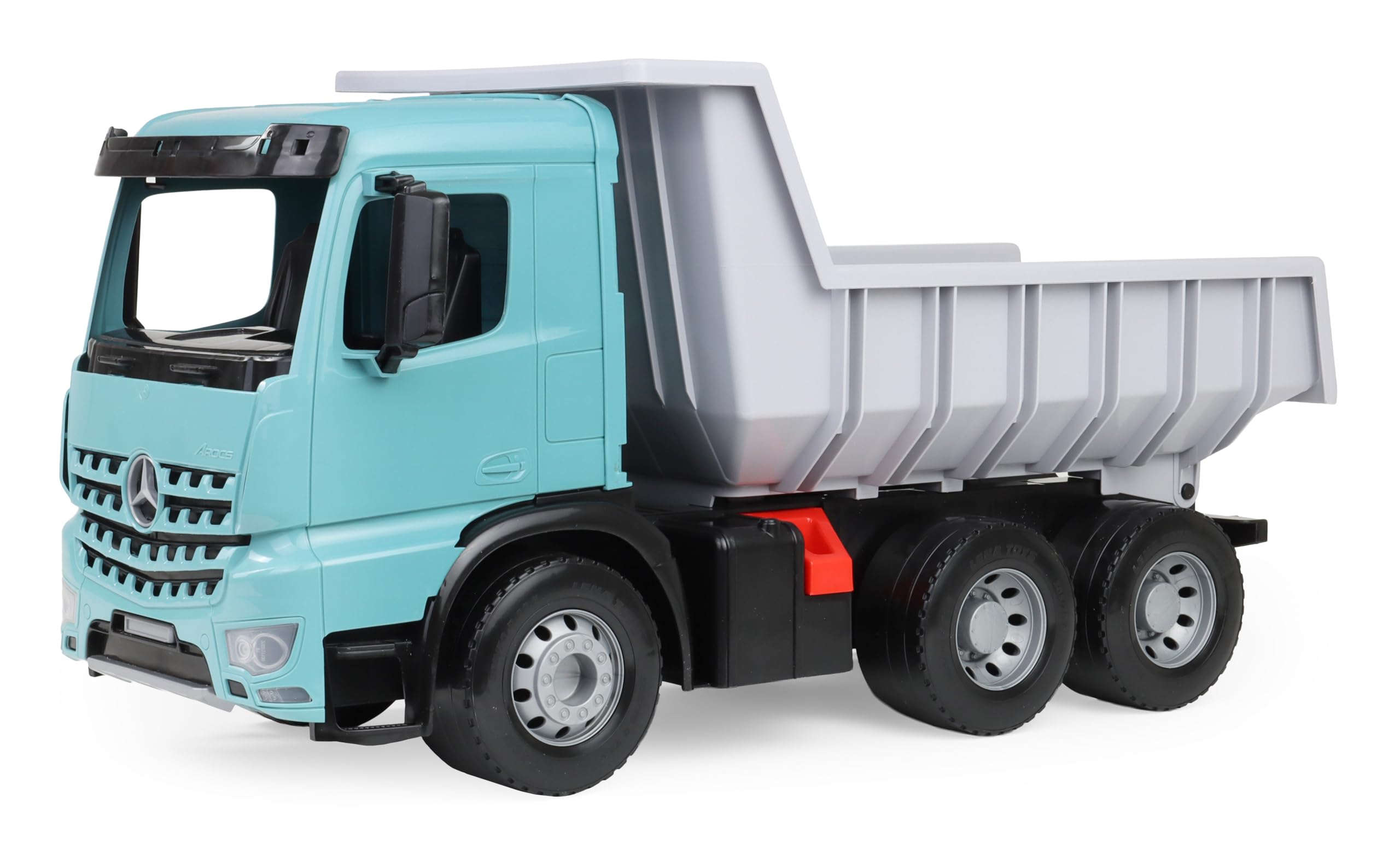 LENA - Giga Trucks Camion Ribaltabile Mercedes-Benz Arocs 67 cm – Giocattolo da cantiere 3+ anni, veicolo da esterno con assi in acciaio, Made in Europe