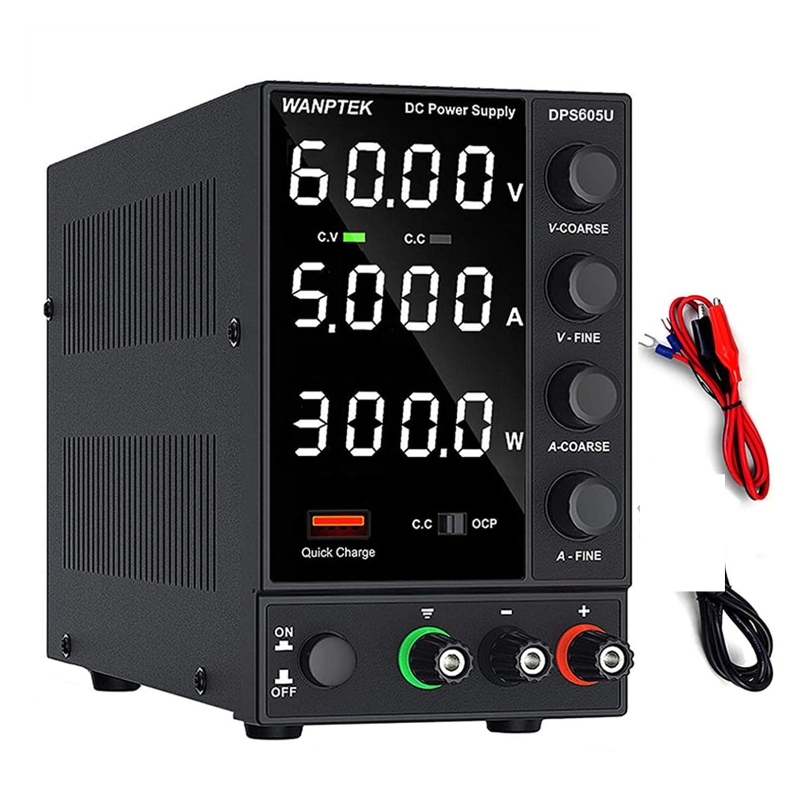 Labornetzteil, Anpassen DC Netzteil einstellbare Laborbank-Stromquelle 3 0V 10A 60V 5A AC Schaltstabilisierte Bankquelle Dps3010u.(DPS605U 60V 5A)
