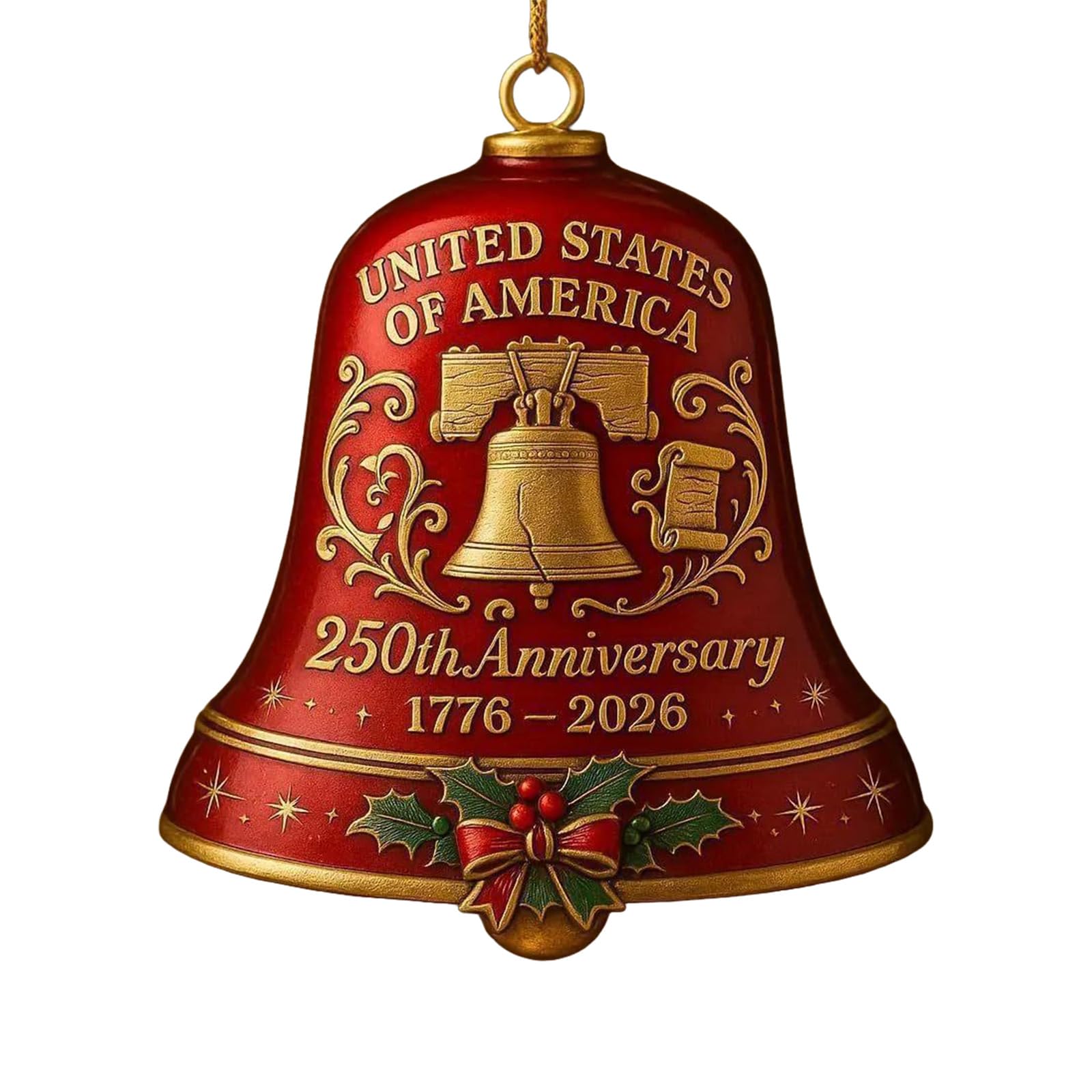Oxxggkao Handcrafted Engraved Metal Christmas Bells Ornament Festival Tree Decorations for Collectors Commemorative Keepsakes Christmas Metal Bells
