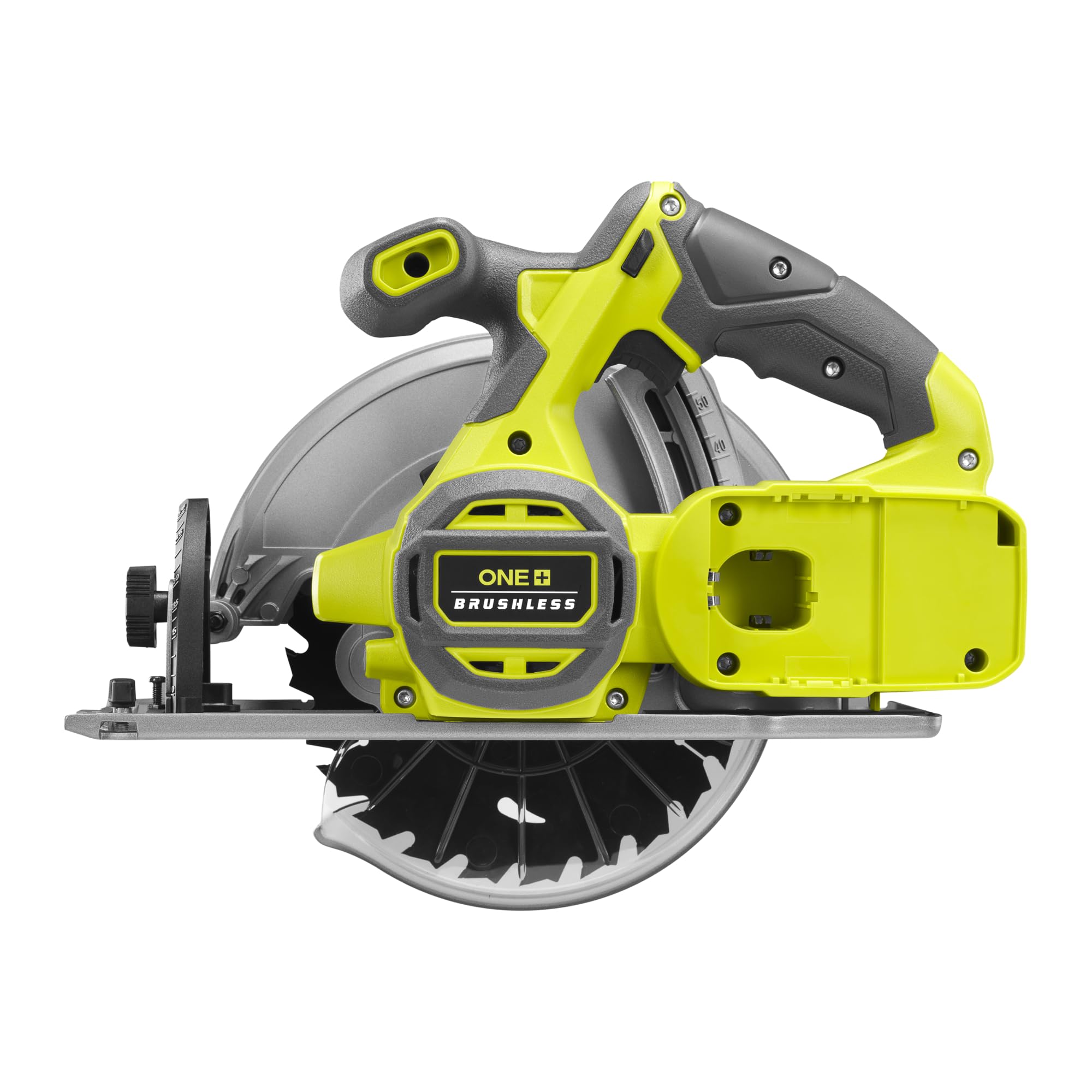 RYOBI 18 V ONE+ Brushless Akku-Handkreissäge RCS18BL-0, 184 mm Sägeblatt | werkzeuglose Einstellungen, ohne Akku und Ladegerät
