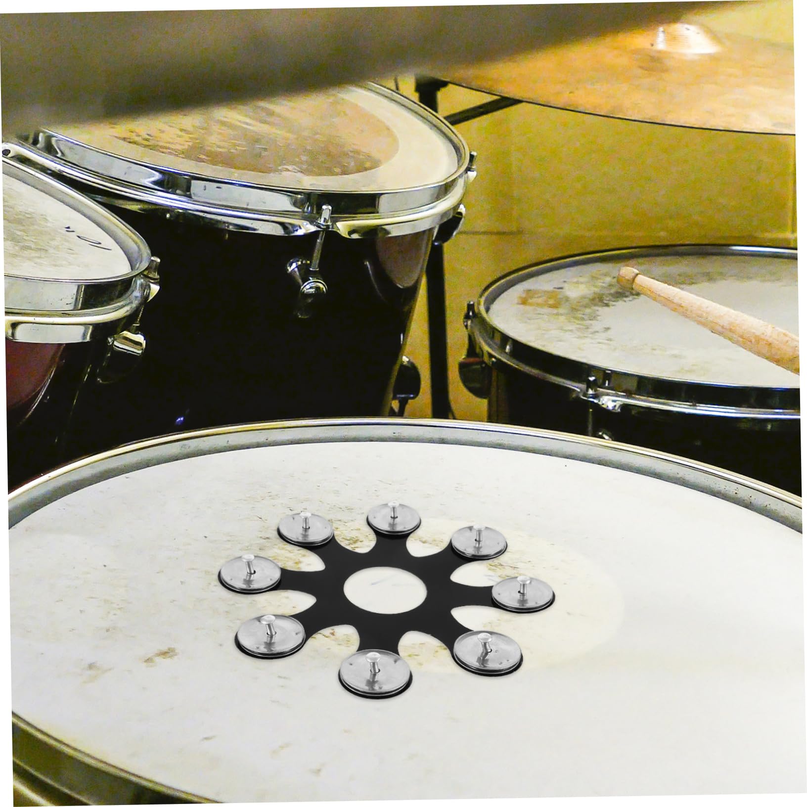 Garneck Cymbal Tambourine Accessory for Drum Stylish Percussion Tambourine Versatile for Various Music Genres for Performances and Projects