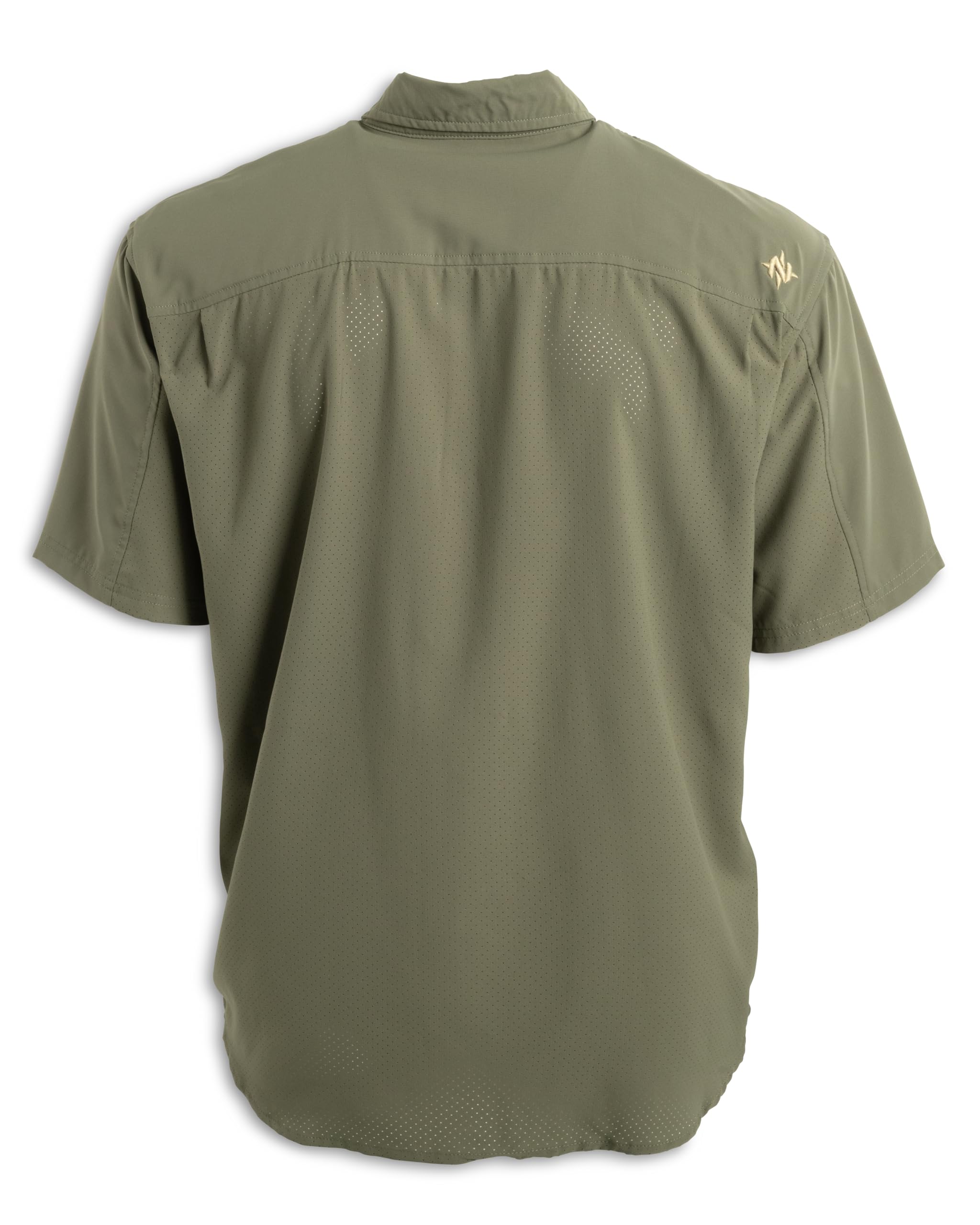 Nomad Camisa elástica Lite de manga corta con botones para hombre