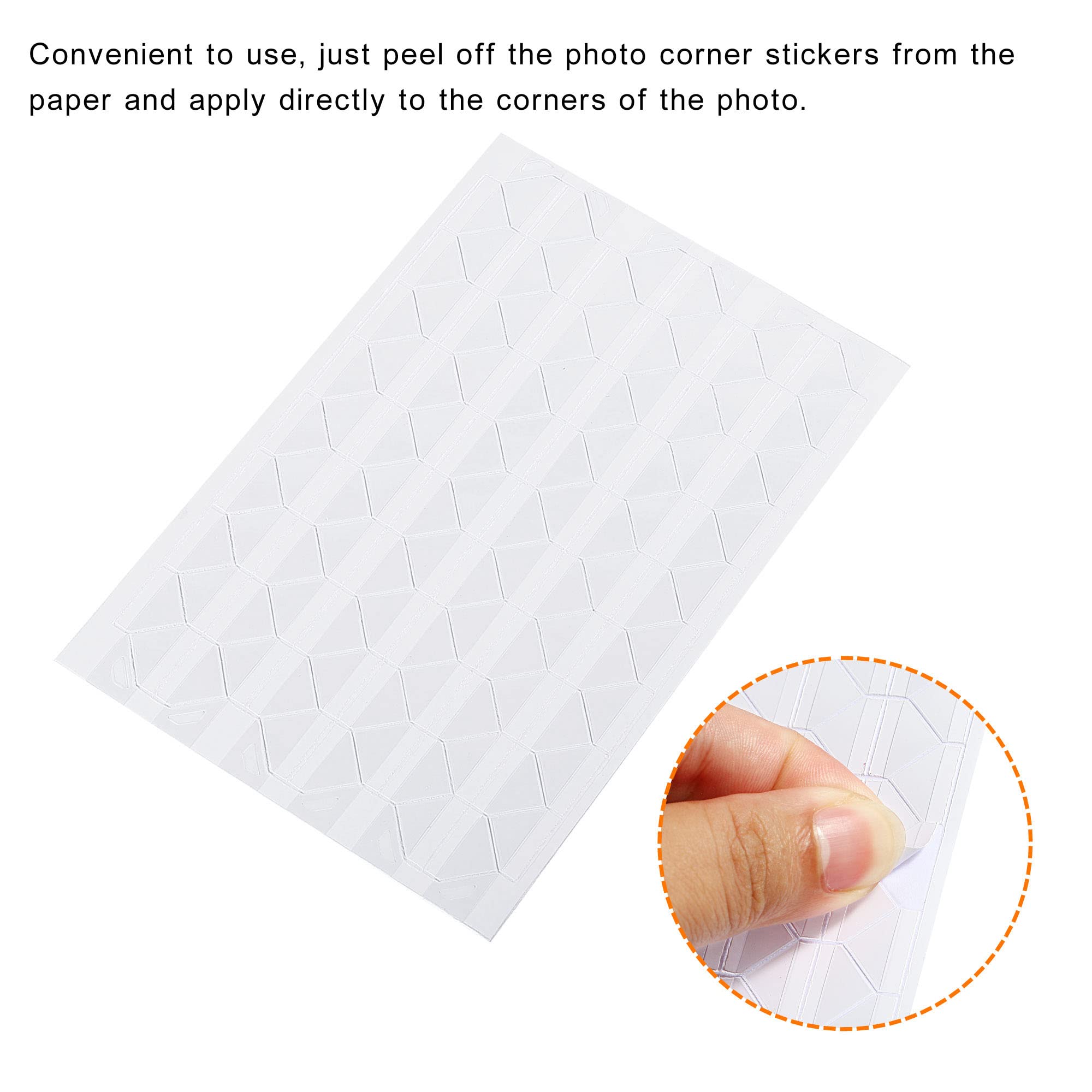 24pk Adhesive Photo Corners | Polaroid, Guest Book, Scrapbook, Picture Mounting, Photo Album
