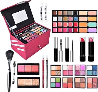 Sminkset för kvinnor komplett kit | nybörjare, kompletta kosmetiska kit | och flickor, palett är en lösning för biverkningar, ger en vänlig touch stöder och ger näring åt din hud.