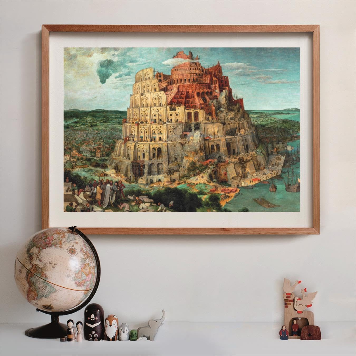 Clementoni - 31738 Jigsaw Puzzle 1500 Pieces Art for Adults and Teenagers, Museum Collection, Tower of Babel by Bruegel, with Poster Included, Compact Box, Gift Idea Made in Italy, 84.5 x 59.4 cm