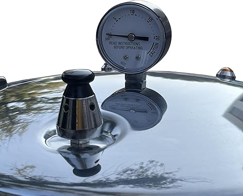 Miniatura 3 de Olla a presión de aluminio de 23 cuartos de galón compatible con inducción de aluminio a presión, plata, ollas y sartenes de utensilios de cocina,