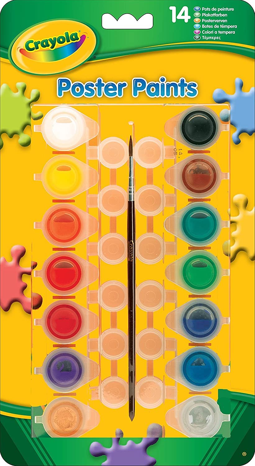 Crayola 14 Poster Paints Amazon.co.uk Toys & Games