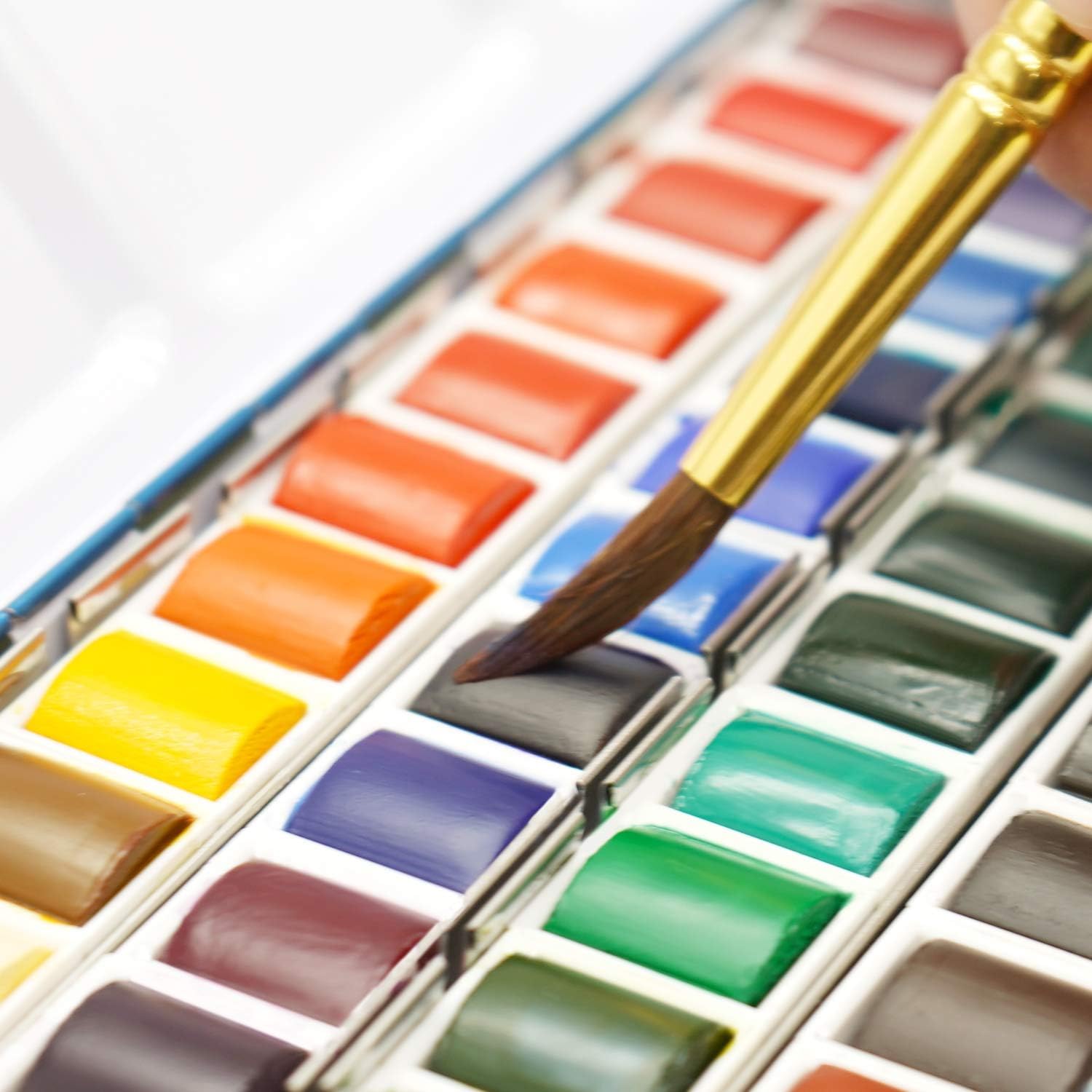 Phoenix Watercolour Pans Metal Box Set - 48 sztuk