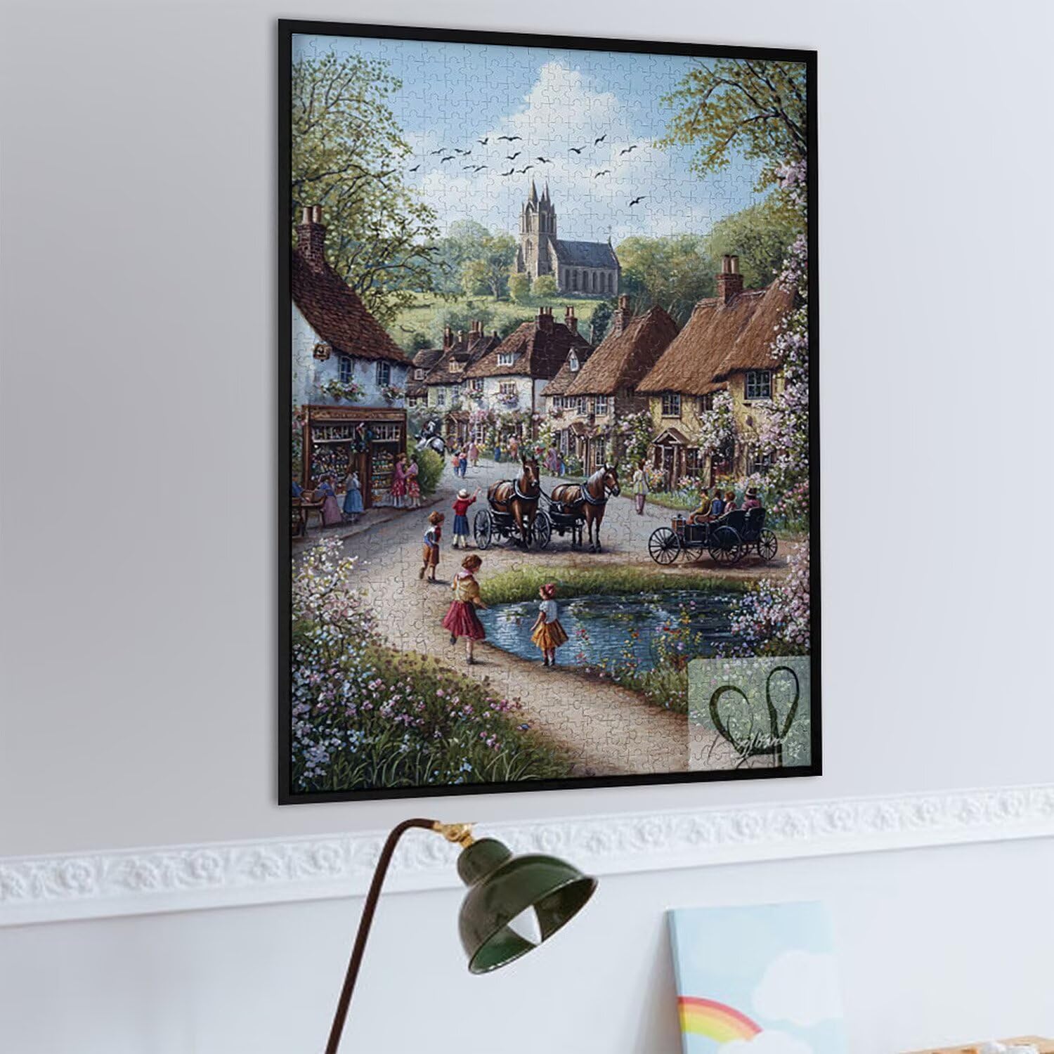2000 sztuk puzzli, krajobraz miejski2000 sztuk puzzli dla dorosłych, prezent rocznicowy, prezent świąteczny, dekoracja domu, zapobieganie degeneracji mózgu u osób starszych v-886