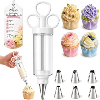 Stainless Steel Cake Decorating Gun Kit, Icing Piping Set