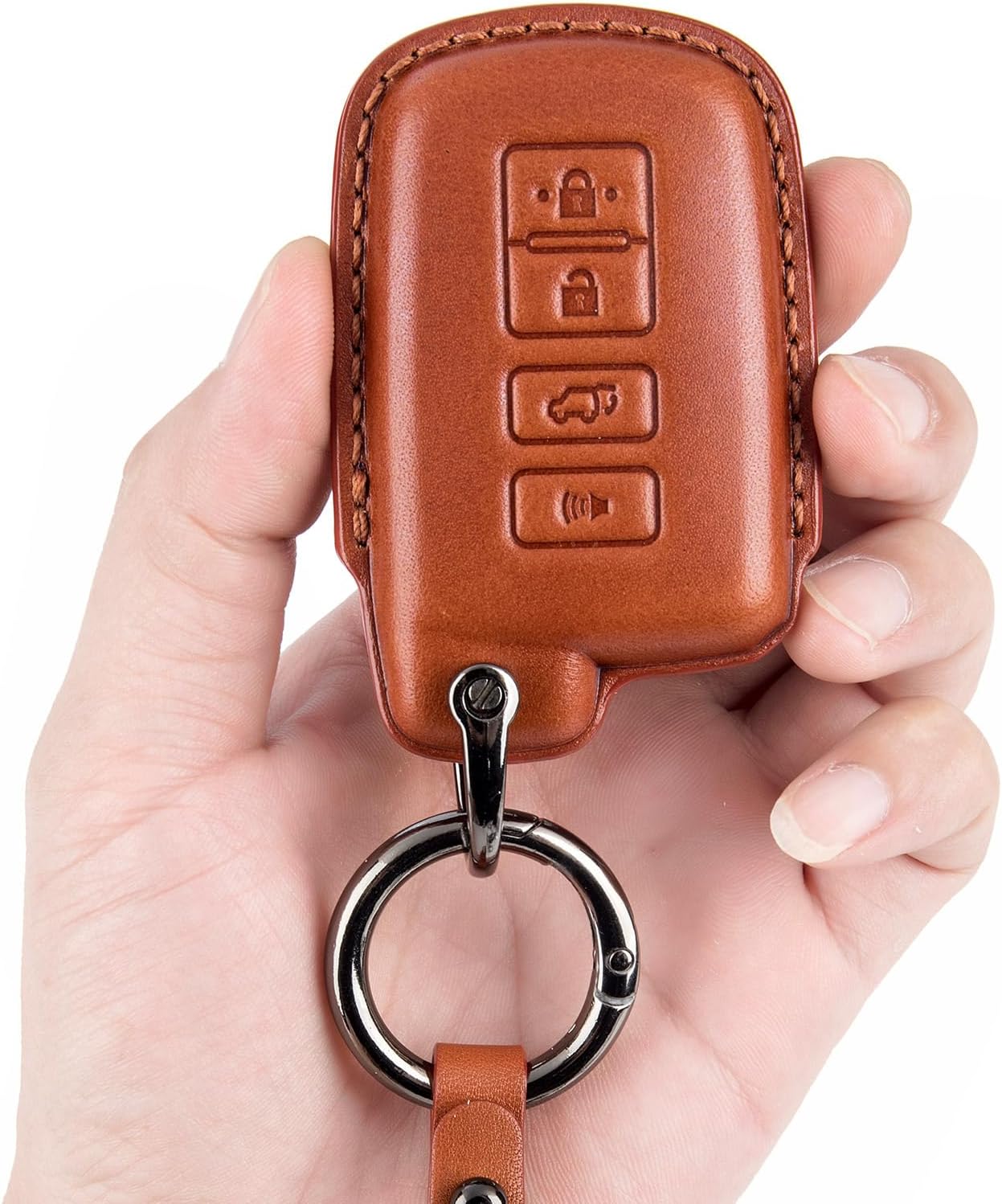 Smart Key Fob Cover Case fit for 2019 2018 2017 Toyota Highlander Avalon Camry Corolla RAV4 Keyless Entry Key Fob Shell, black