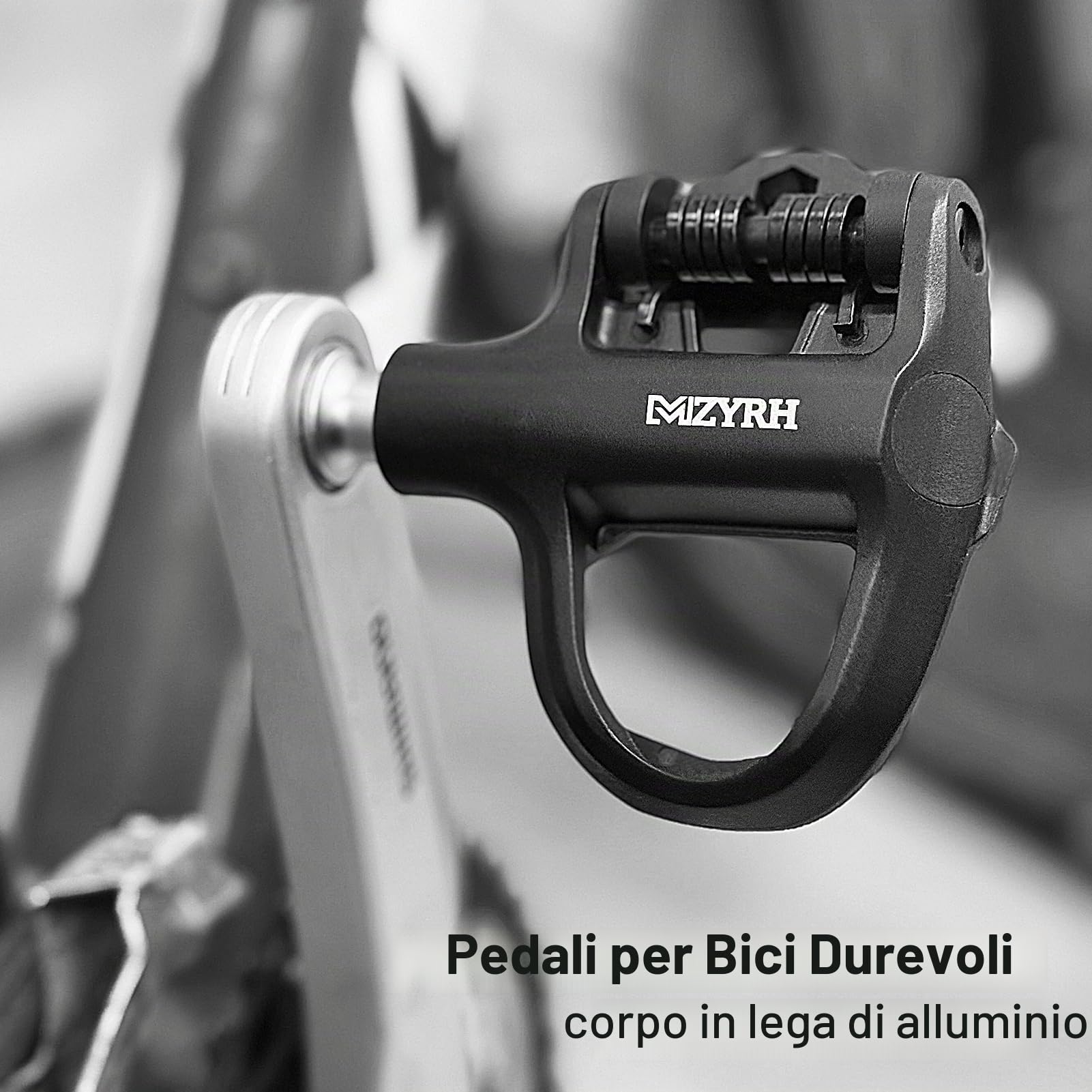 MZYRH Pedali senza clip compatibili con il sistema Look KEO | Pedali per bici da corsa in nylon da 9/16 pollici, leggeri, set di tacchetti