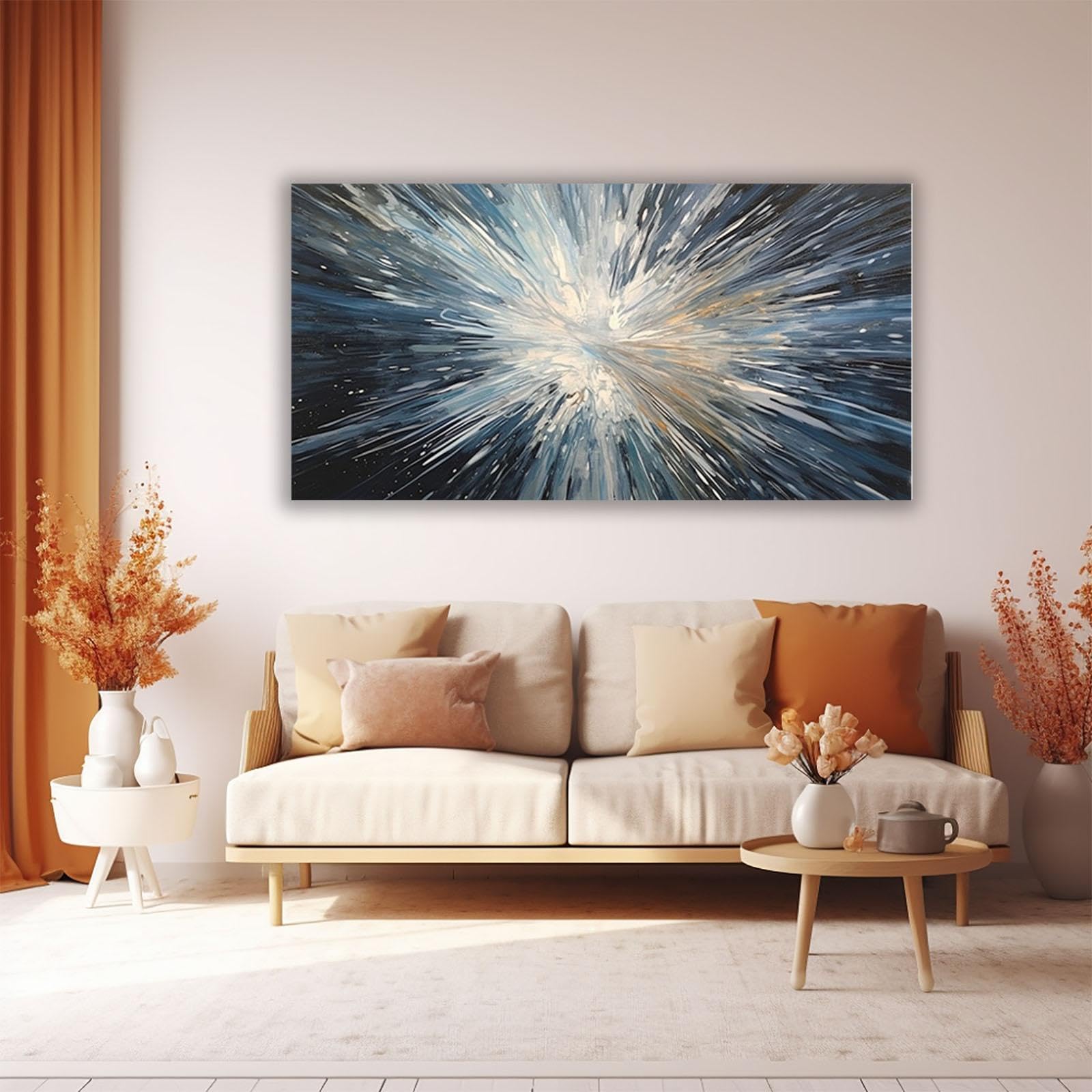 Amazon.co.jp: SHYAMIC 超长アートパネル 抽象 ト飾り絵 抽象画