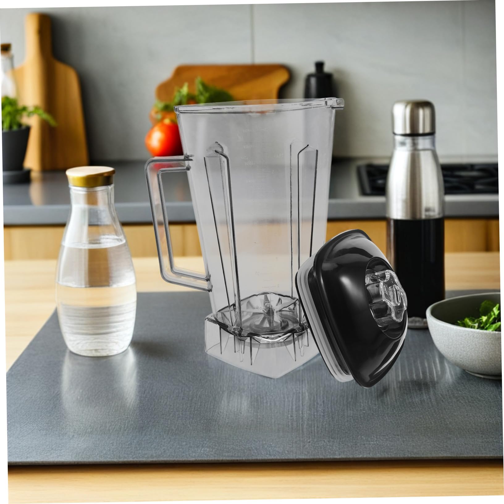 Zerodeko Vaso De Repuesto para Licuadora Comercial 2 litros, Jarra Extraíble Resistente, Compatible Batidoras De Cocina, Recipiente para Triturar Hielo y Preparar Jugos, Accesorio para Restaurantes