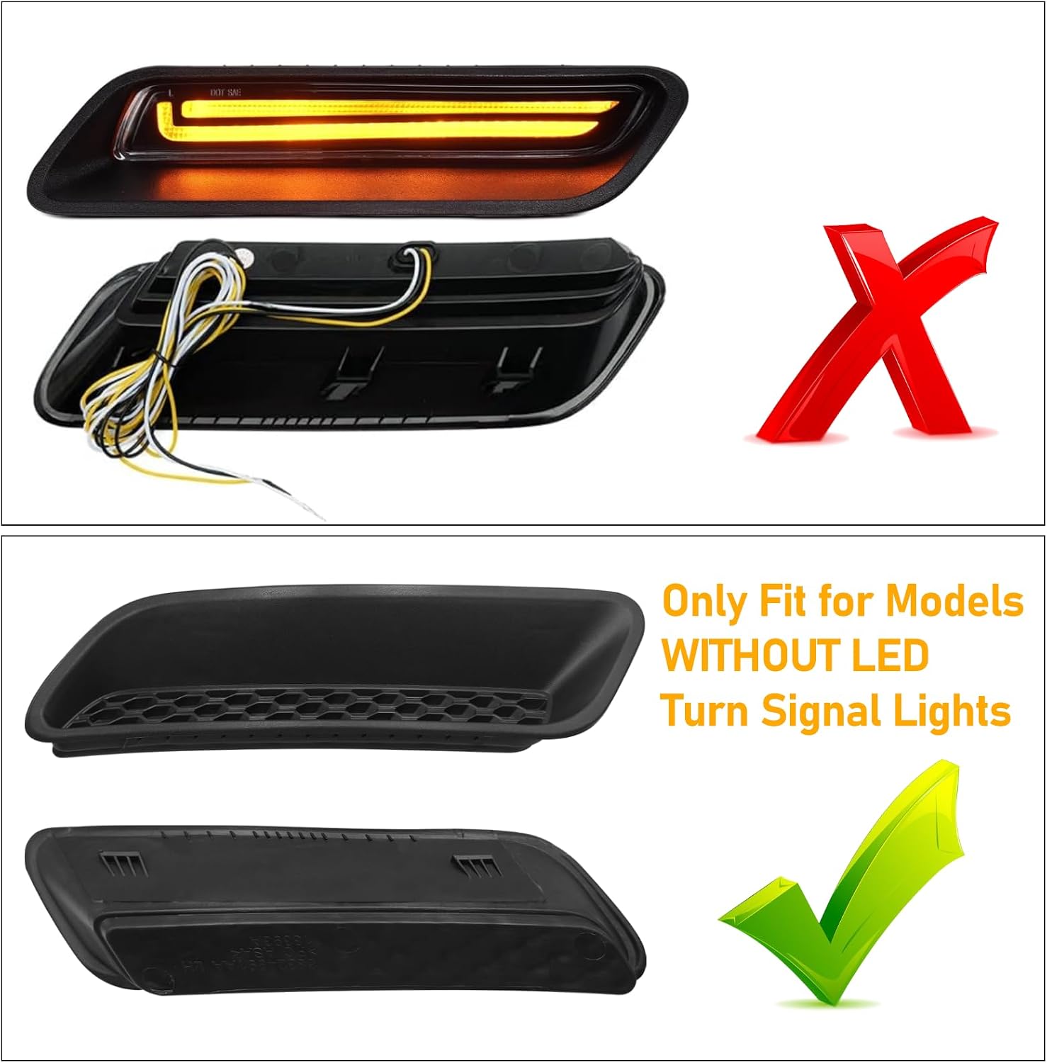 Moonlinks Compatible with 2010-2019 Dodge Ram Hood Vent Bezels 1500 2500 3500,Ram Air Hood Scoop Bonnet Replace Left&Right Side,Engine Hood Air Vent Outlet Cover Trim Black,68324991AA LH/68324990AA RH