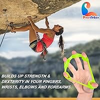 Vista 4 de Fortalecedor de agarre de mano, ejercitador de dedos, entrenador de fuerza de agarre (6 unidades), nuevo material, entrenamiento de agarre