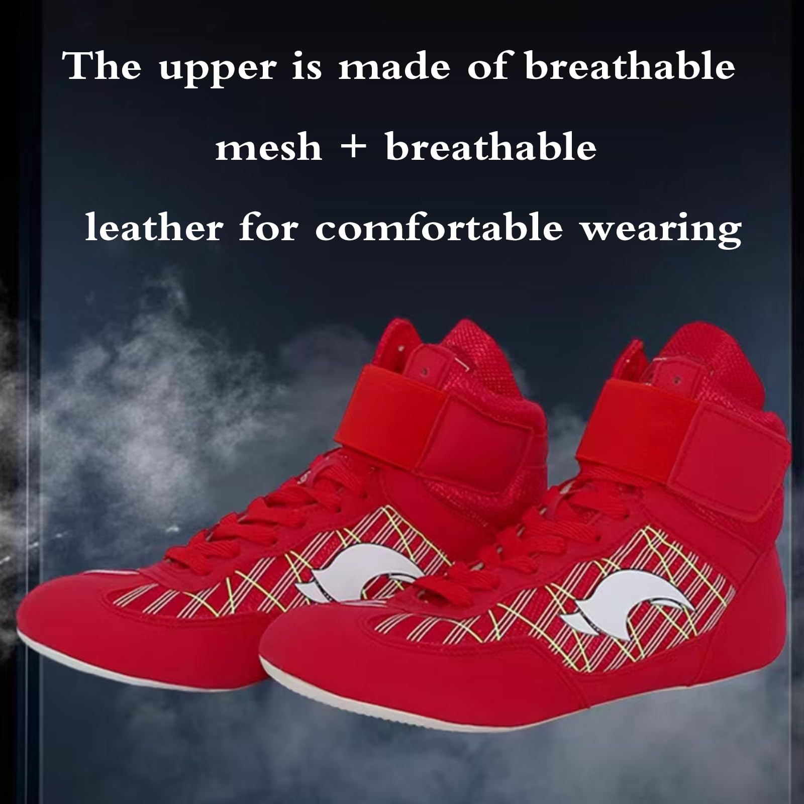 Boxschuhe FüR Jugendliche,Unisex Boxing Shoe,Ringerschuhe FüR Herren Damen,Boxstiefel,Gummisohle,VerschleißFeste,Anliegende Passform,KüHl,FüR Jungen,MäDchen,Jugendliche,Teenager
