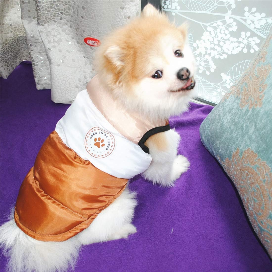 N / A Pet Winter Clothes,Dog Winter Warm Coat Jackets Dog Clothing Costume for Small Dogs Medium Dogs (L, Brown) - Image 5