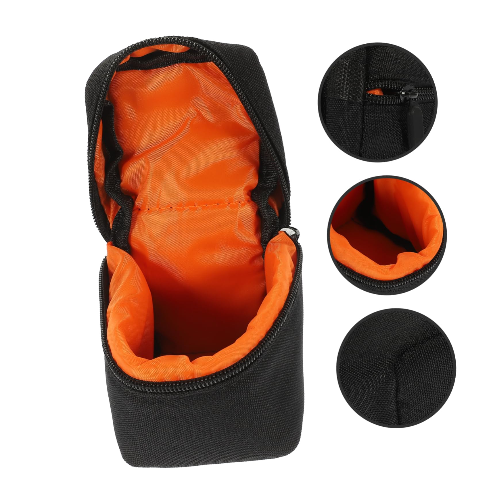 Tofficu 4 Piezas Bolsa Acolchada para Lentes de Cámara Portátil con Protección contra Estuche para Almacenamiento de Lentes de Cámara DSLR Espejo para Uso
