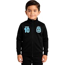 Icon Sports Officially Licensed Argentine Football Association Lionel Messi Track Jacket - Unisex Kids