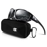 Sports Polarized Sunglasses for Men&colon; Womens UV400 Protection Sun Glasses Wrap Around Goggles for Fishing Driving TR90