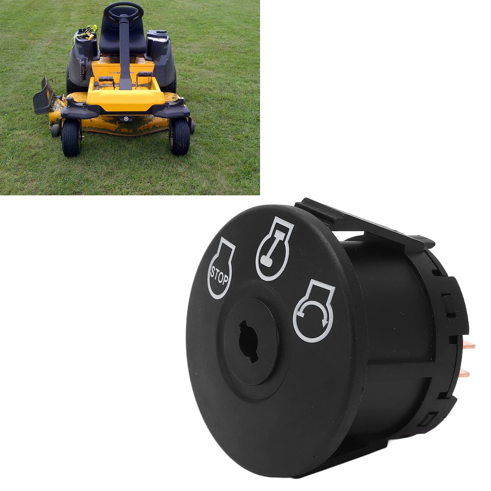 Interrupteur D'Allumage Avec Clé Pour Tondeuse à Gazon 925 04228 Compatible Avec RZT50 RZT54 RZT S42 RZT S46 RZT S50 RZT S54 Accessoire Indispensable Pour Entretien De Pelouse