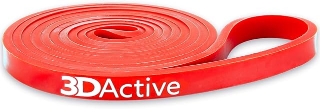 3DActive Pull Up Assist Band - Resistance Band for Strength Training, Powerlifting, Body Stretching, CrossFit. Free Exercise Guide.