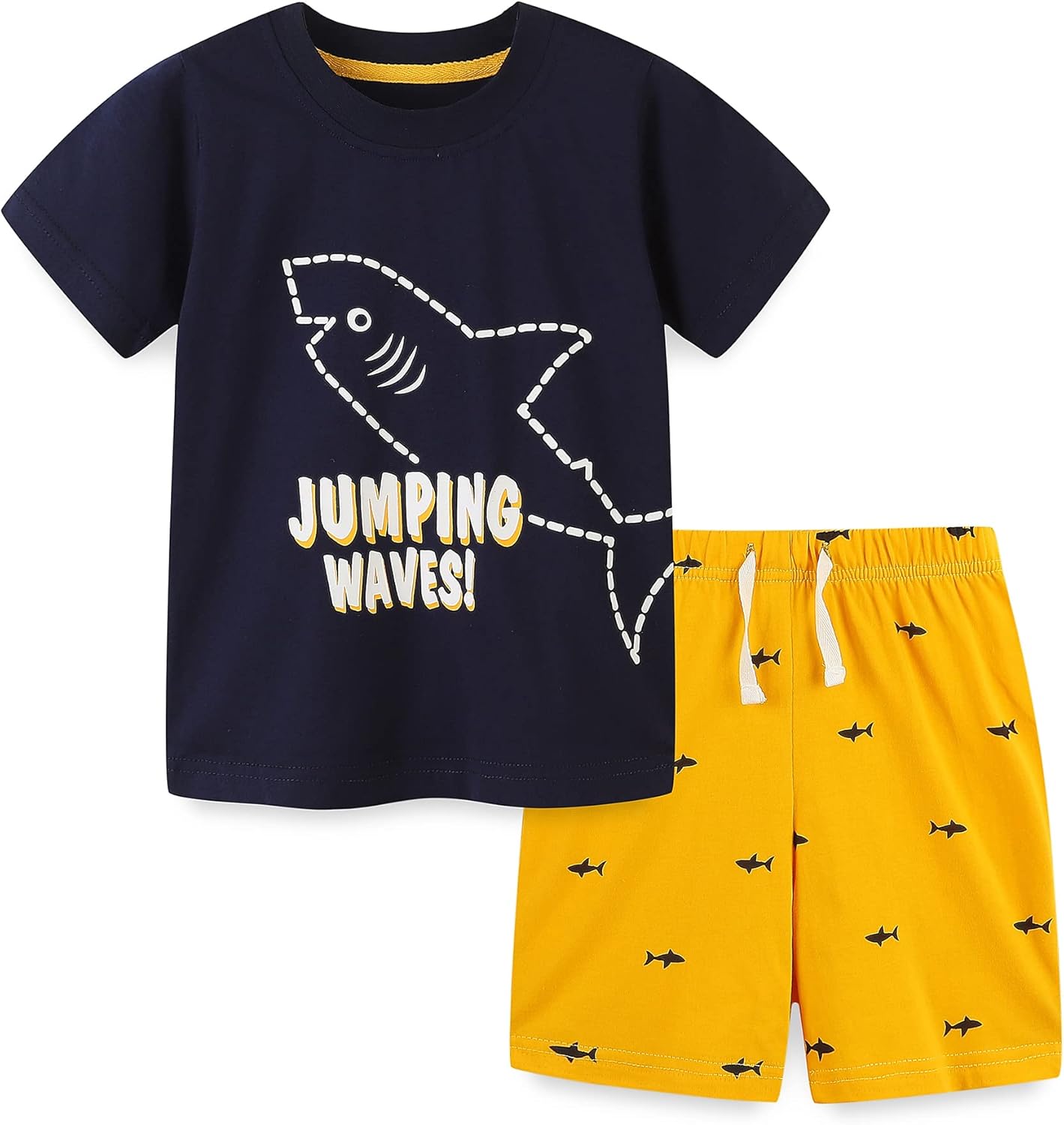 Baby Toddler Boy's Cotton Short Sleeve Tshirt and Short Set