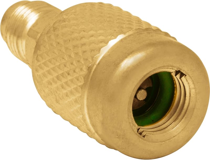 Conexão de baixa perda HVAC Guys 5/16" x 1/4" em latão com engate rápido – 1 unidade