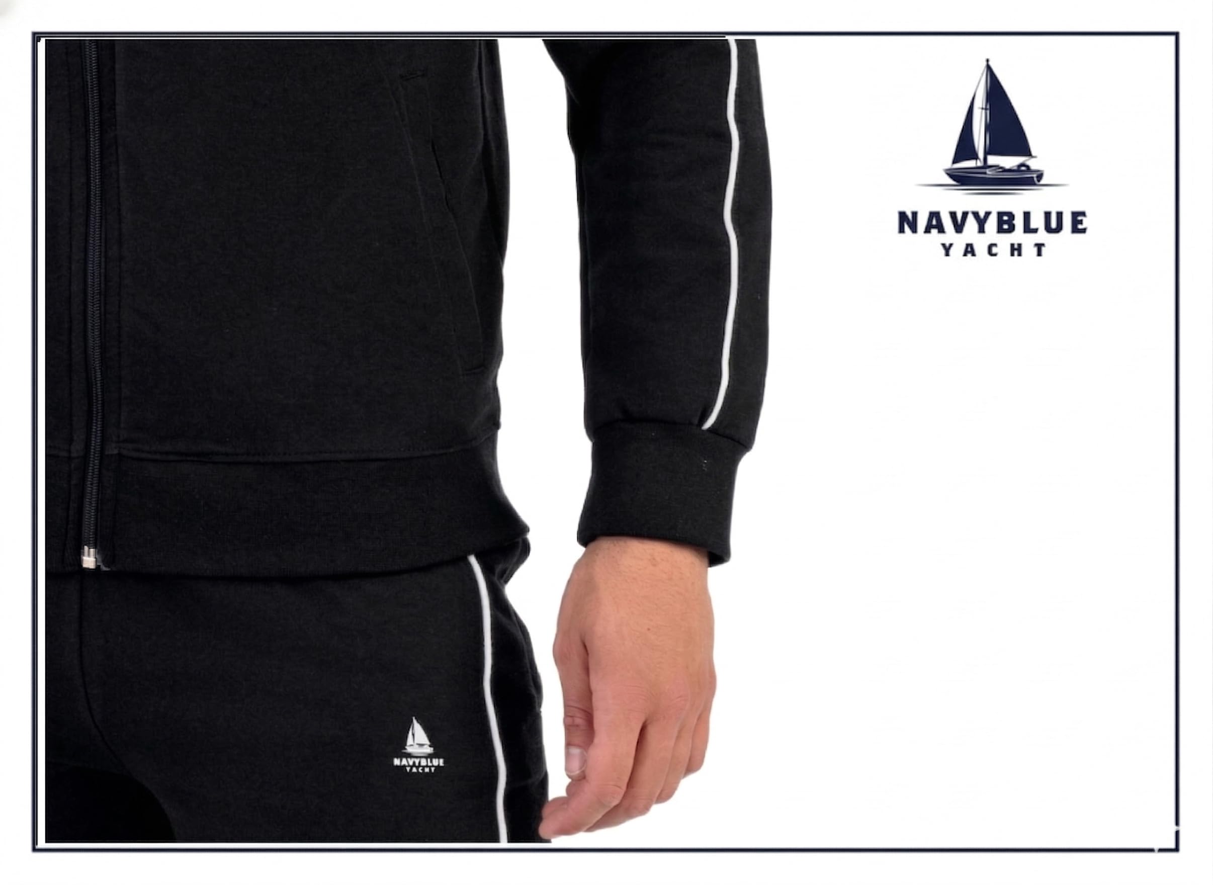 Tuta Uomo Estiva in Cotone French Terry - Full Zip in Felpina Leggera, Ideale per la Primavera e l’Autunno. Taglie OverSize