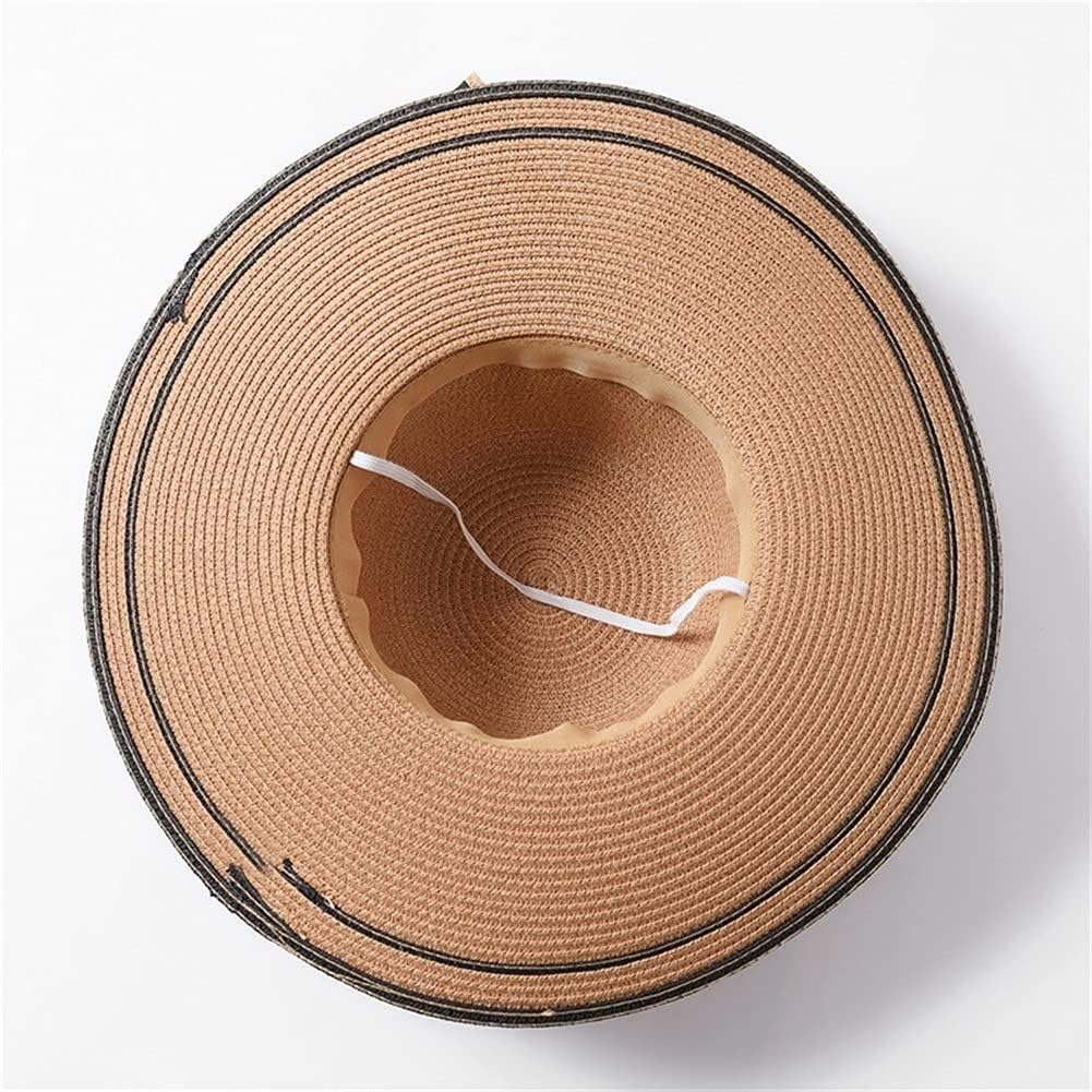 Hermosos Sombreros de Paja de ala Ancha para Mujer, Ideales para el Sol de Verano y la Playa (c Mcode)