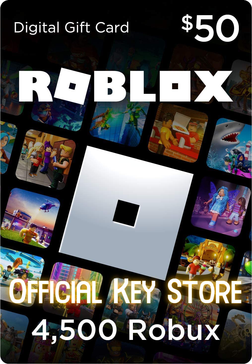 Roblox Gift Card - 4500 Robux Or 50$ Roblox Credit ( GIFT ...