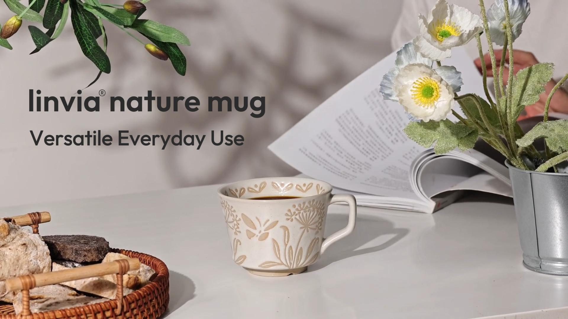 Amazon.com | LINVIA Ceramic Coffee Mug, 11 oz Small Novelty Unique