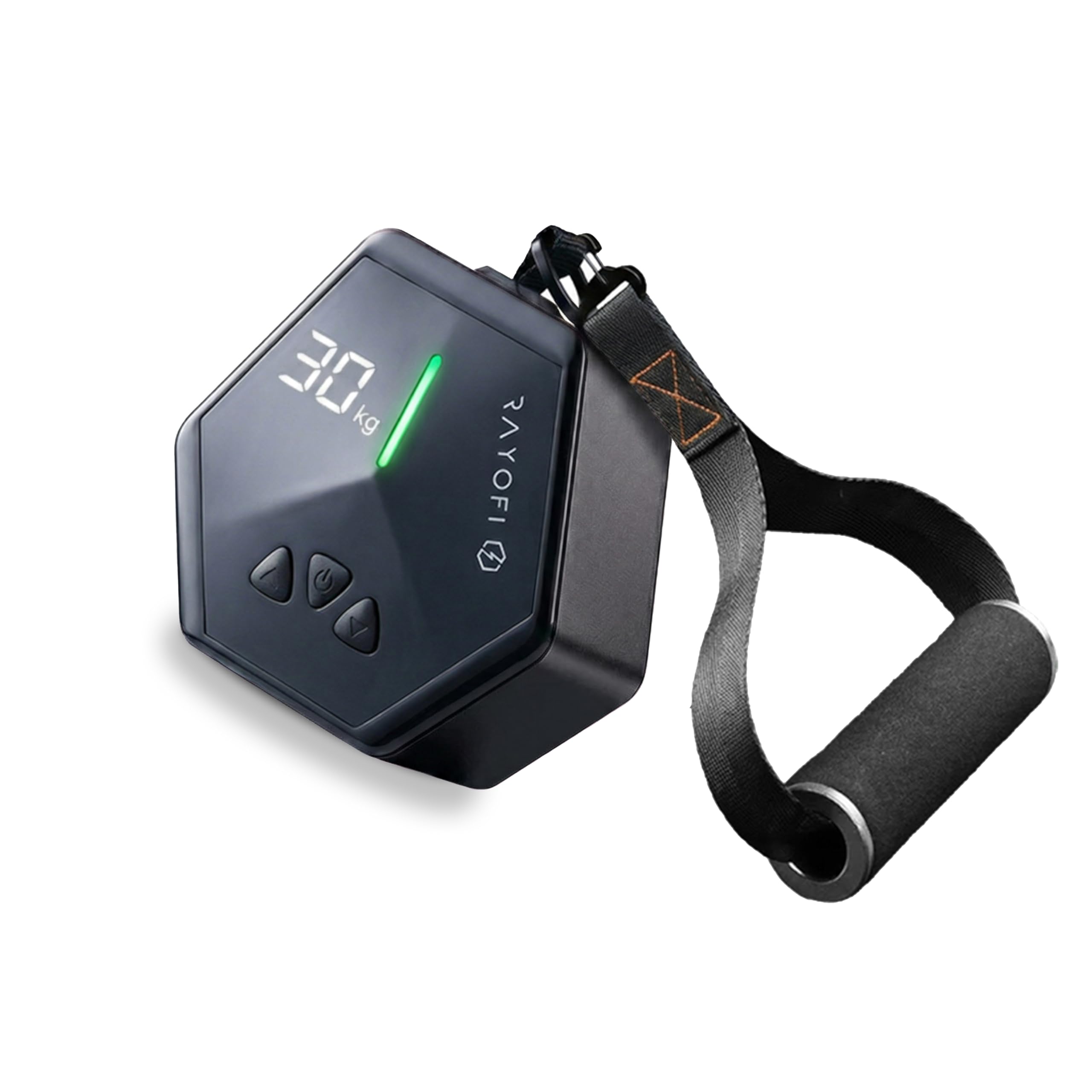 Rayofi Go-Tone Mobile Kraftstation Schwarz, Smart Kabelzug für Zuhause mit App, 30 kg