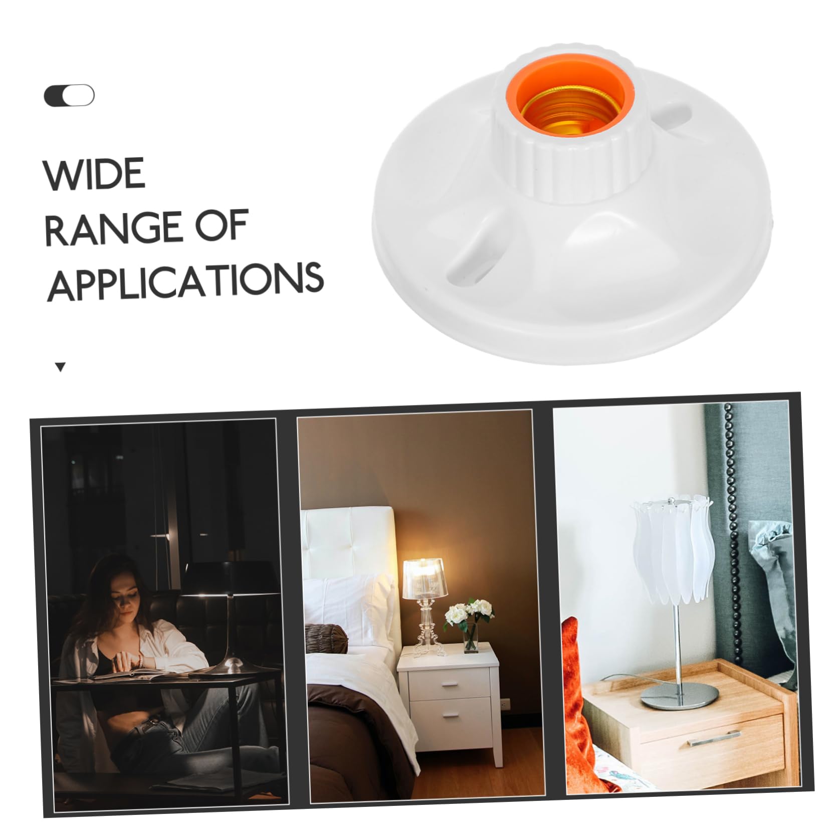Homoyoyo Douille à Vis E27 Douille D'ampoule En Bakélite 120mm 24 Pièces Résistance 250v Compatible Suspendre Et Remplacement De Lampe